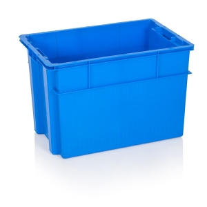 Συμπαγές πλαστικό κιβώτιο 70lt 60x40x40cm Μπλε