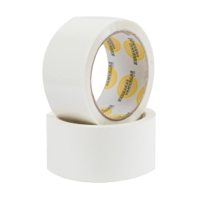 Λευκή τυπωμένη ταινία συσκευασίας PPA32 48mm x 60m - 720τμχ. (Δώρο το κλισέ)