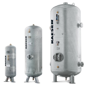 Κάθετο αεροφυλάκιο γαλβανιζέ 2.000lt. Kaeser