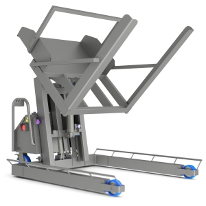 Ανοξείδωτος ανατροπέας φαρδιών κάδων με ανύψωση BRLT BackSaver