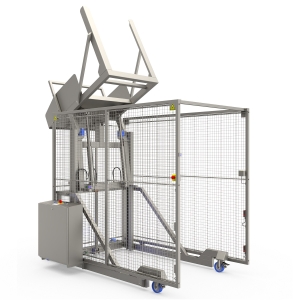 Ανοξείδωτος ανατροπέας μεγάλων κάδων με ανύψωση GLT BackSaver