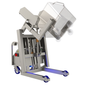 Ανοξείδωτος ανατροπέας τροχήλατων κάδων με ανύψωση NTLT BackSaver