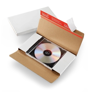 Κουτί αποστολής CD λευκό 22.5x12.5 - 1.2cm CP-042.11 ColomPac