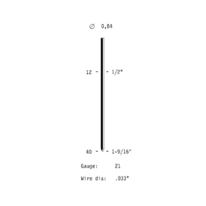 Καρφίτσες ακέφαλες Σειρά 8 Omer