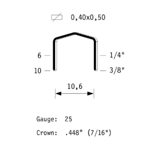 Συνδετήρες γαλβανιζέ Σειρά B8/STCR 2115 Omer