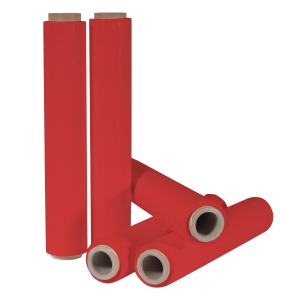 Stretch Film χειρός 2Kg. κόκκινο διαφανές 20ΜΥ 50cm (6 ρολά)