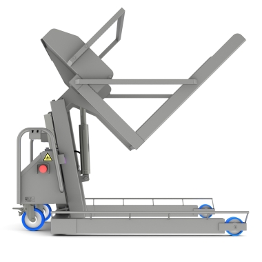 Μικρογραφία 2 - Ανοξείδωτος ανατροπέας φαρδιών κάδων με ανύψωση BRLT BackSaver