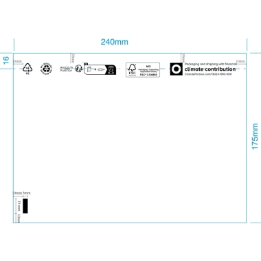 Μικρογραφία 2 - Αυτοκόλλητες διαφανείς θήκες συνοδευτικών εγγράφων C5 240x175mm Infinity - 10τμχ.