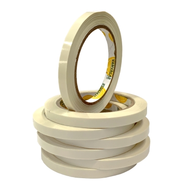 Αυτοκόλλητη ταινία κλειστικών σακούλας λευκή PVC 9mm - 66m