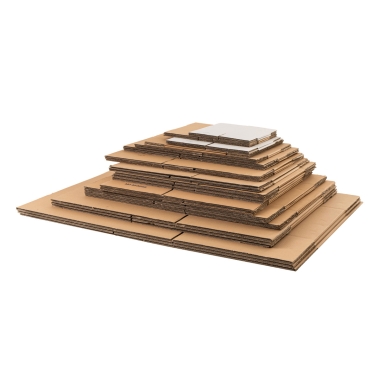 Μικρογραφία 5 - Χαρτοκιβώτια πέντε φύλλων 35x25x15cm Καφέ