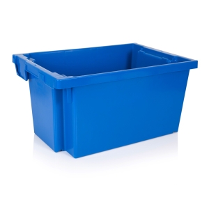 Συμπαγές πλαστικό κιβώτιο 46lt 60x40x30cm Μπλε