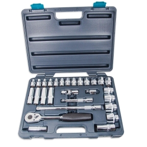 Κασετίνα σετ 28τμχ. καρυδάκια 1/2'' Omega Mechanix