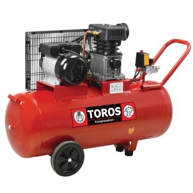 Αεροσυμπιεστής Μονοφασικός με Ιμάντα 100LT/3HP Toros