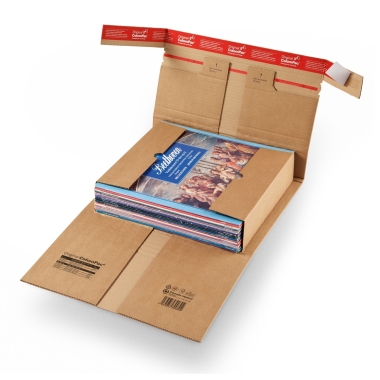 Κουτί αποστολής δίσκων Βινυλίου LP καφέ 32x32 - 6cm CP-030.08 ColomPac