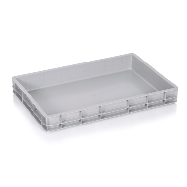 Συμπαγές πλαστικό κιβώτιο 15lt 60x40x7.5cm Γκρι