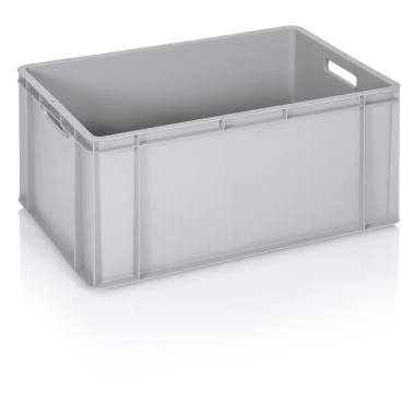 Συμπαγές πλαστικό κιβώτιο 60lt 60x40x30cm Γκρι