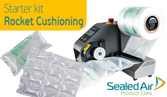 Starter kit Rocket Cushioning (περιμετρικής κάλυψης/αντικραδασμικότητας) Sealed Air